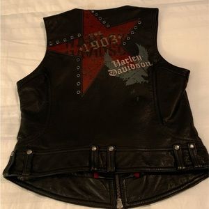 HARLEY DAVIDSON  Rendezvous Black Leather Jacket NWOT Never Worn